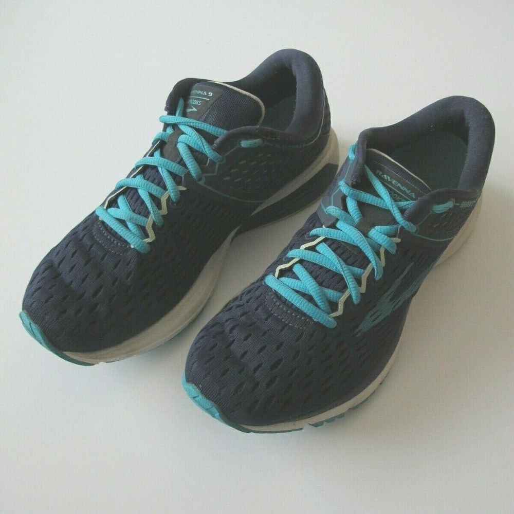 Women's Size 7.5 Brooks‎ Ravenna 9 Athletic Running Shoes Blue